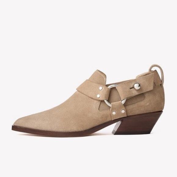 Rag & Bone Western Harness Booties Size 37.5 - Picture 1 of 16